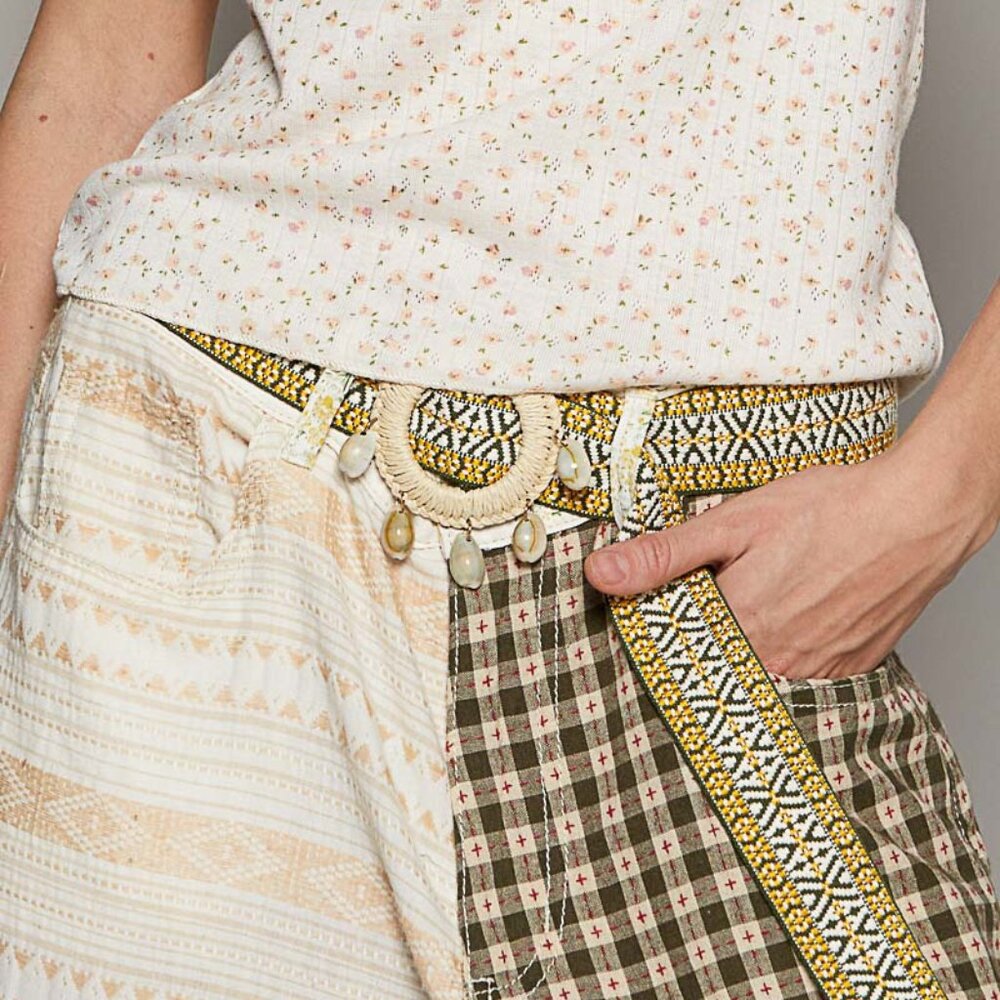 3. POL Yellow and Ivory Belt